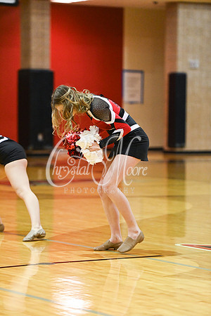 Allatoona Dance Team during Allatoona Varsity Basketball vs Pope