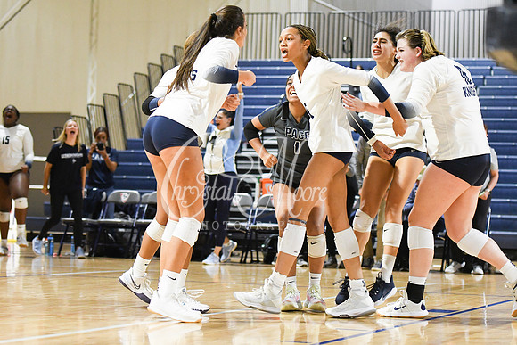Pace Academy vs Gordon Lee High School during 2021 GHSA State 2A-1A Public Volleyball State Championship