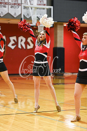 Allatoona Dance Team during Allatoona Varsity Basketball vs Pope