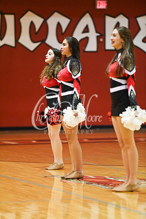 Allatoona Dance Team during Allatoona Varsity Basketball vs Pope