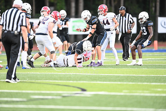 Football action from Class A Division I Mount Paran vs Mount Pisgah