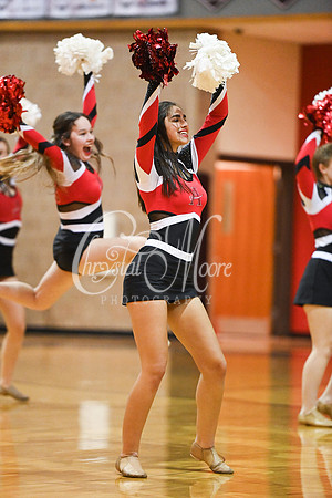 Allatoona Dance Team during Allatoona Varsity Basketball vs Pope