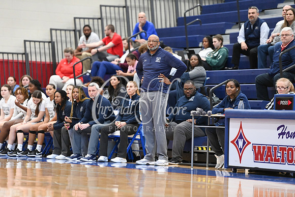 6A Marietta vs 6A North Paulding during Region 5 semi-finals girls basketball tournament